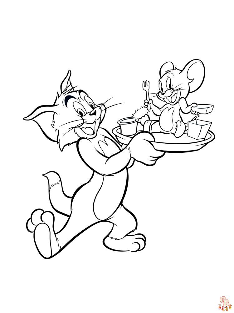 Tom y Jerry para colorear 53