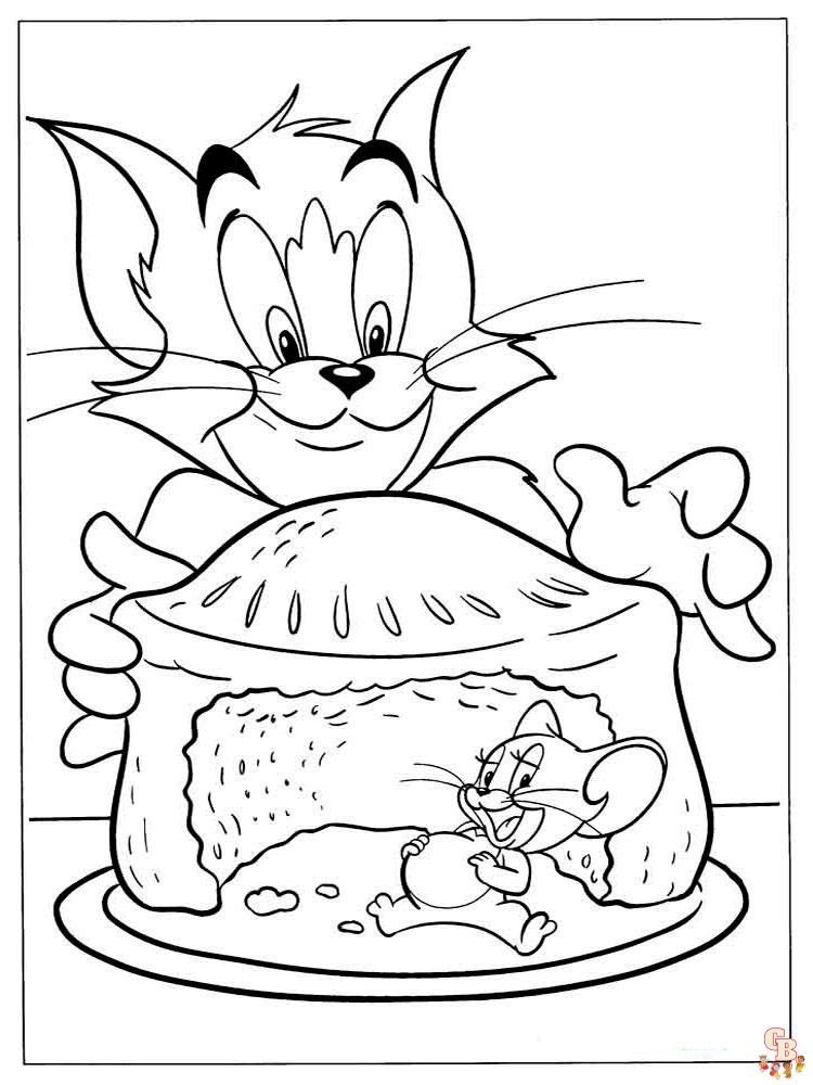 Tom y Jerry para colorear 7