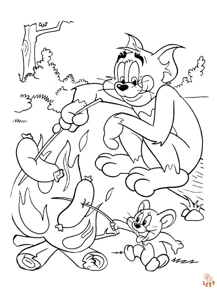 Tom y Jerry para colorear 83