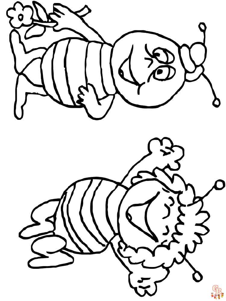 abejas para colorear 9