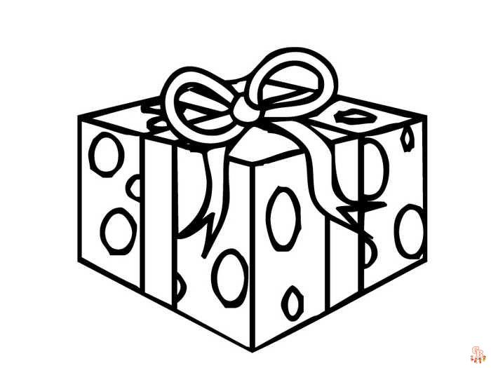 cajas de regalo para colorear 6