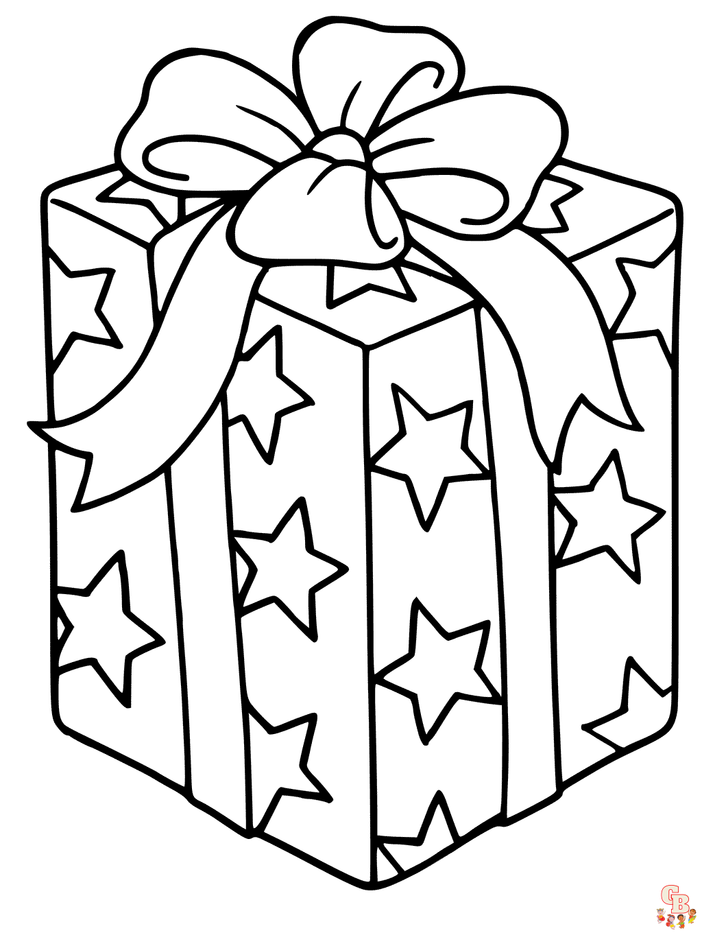 Las dibujos cajas de regalo para colorear