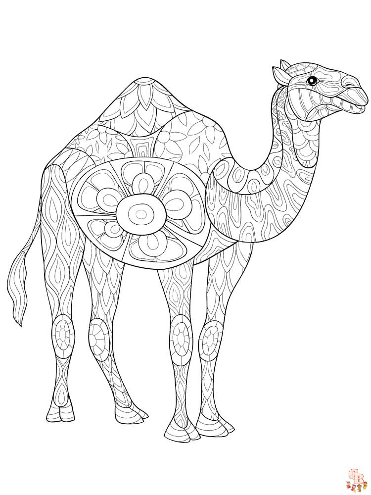 camellos para colorear 11