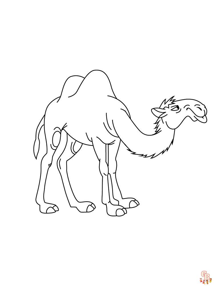 camellos para colorear 2