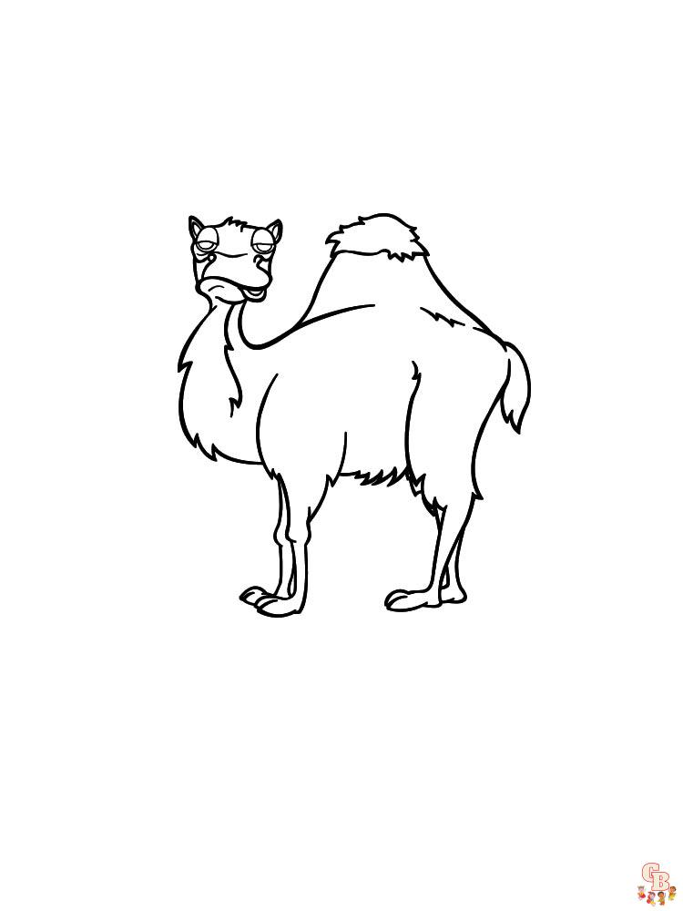 camellos para colorear 3