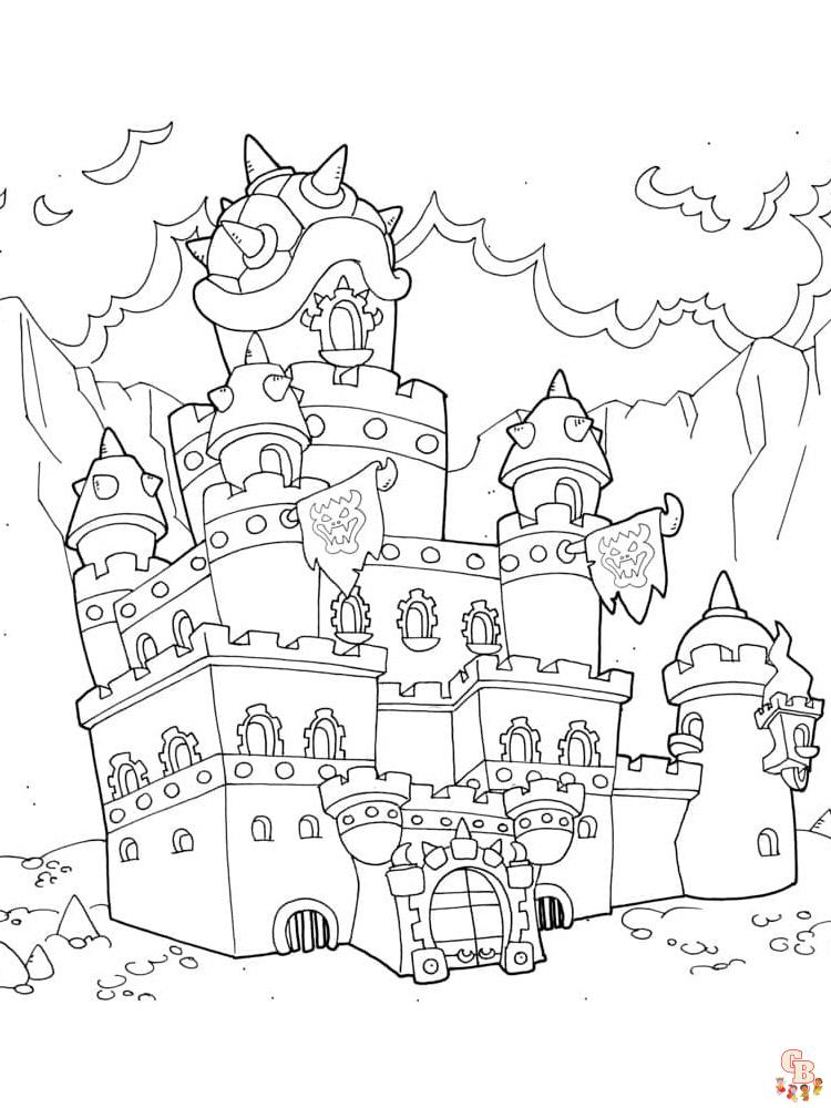 castillos para colorear 3