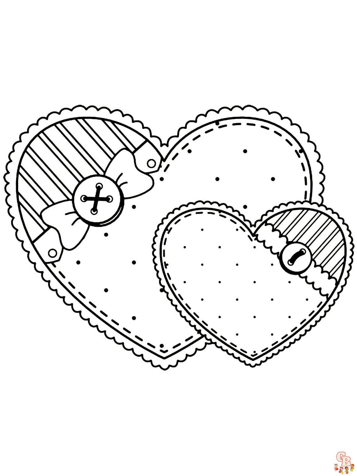 Dibujos de corazones para colorear para niños