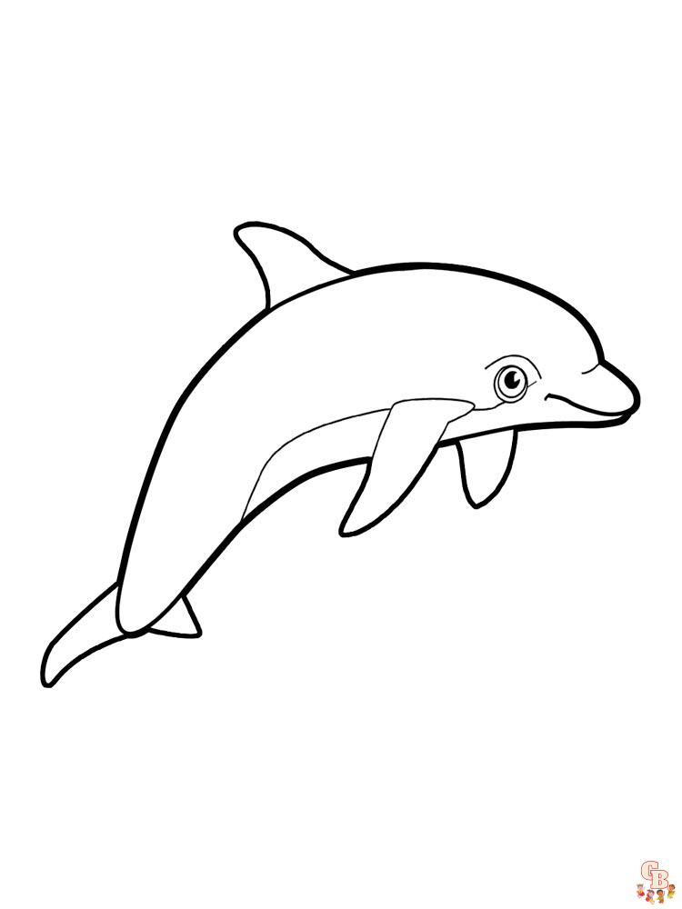 delfines para colorear 4