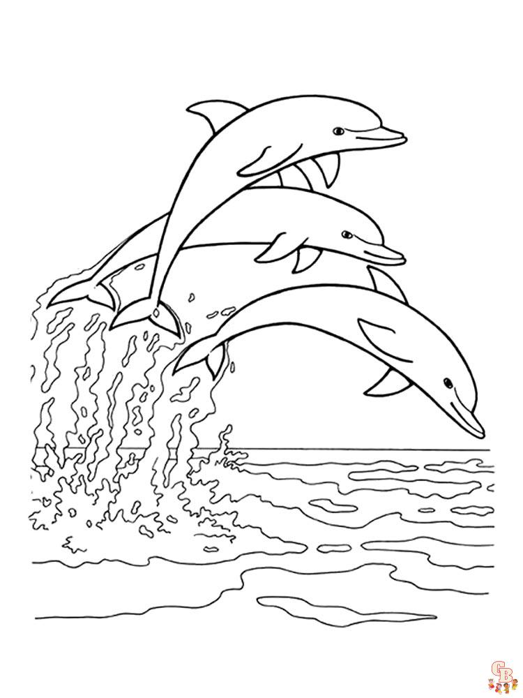 delfines para colorear 43