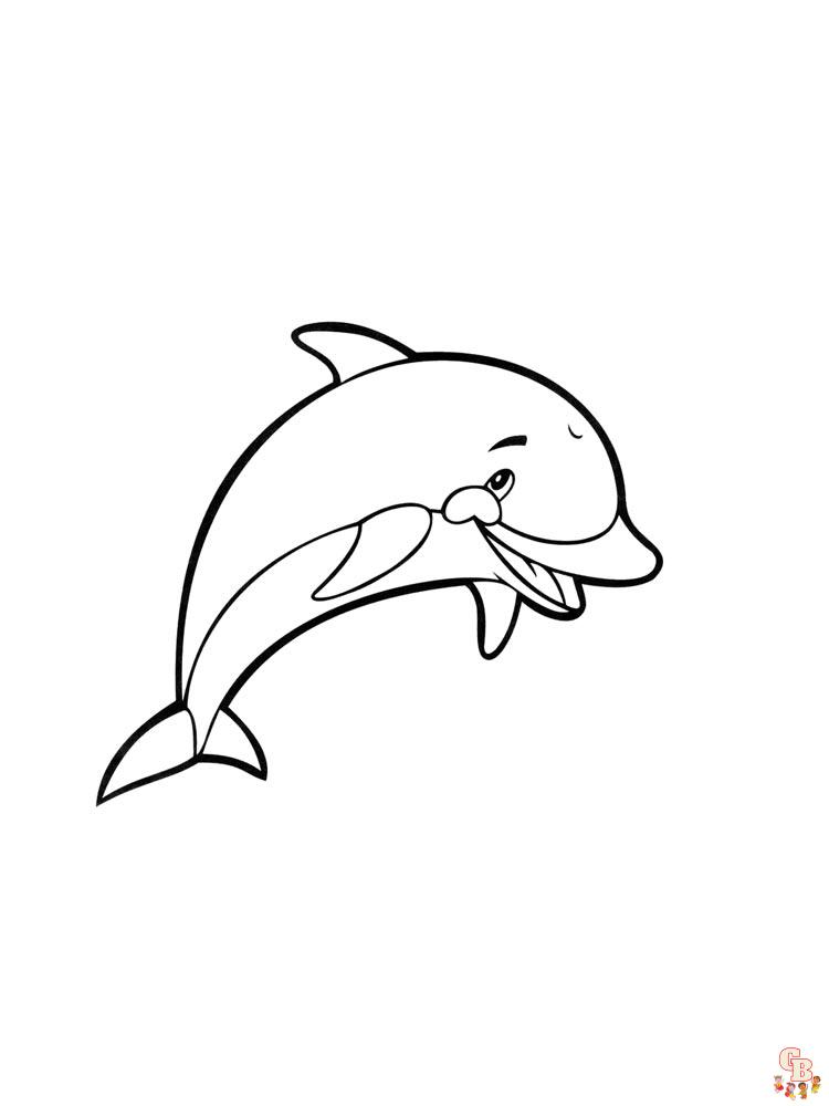 delfines para colorear 8