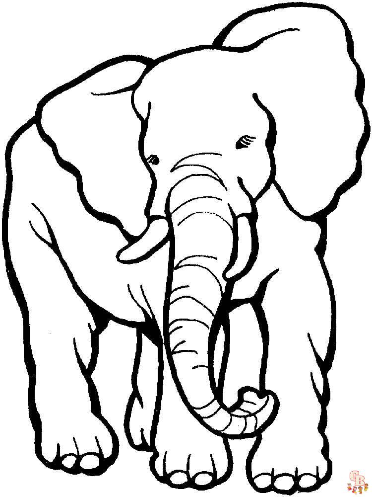  Top dibujos elefantes para colorear para niños