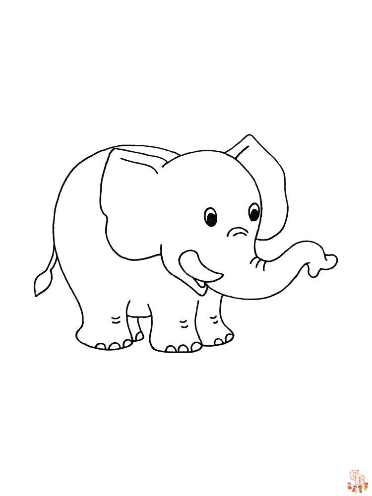elefantes para colorear 29