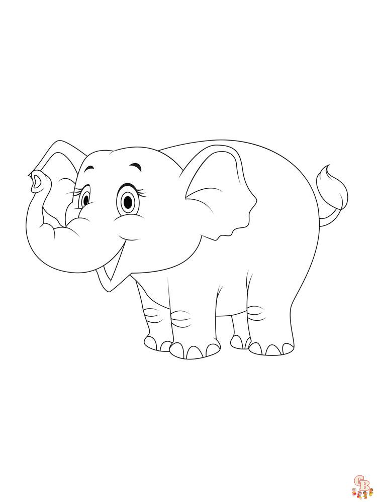elefantes para colorear 31