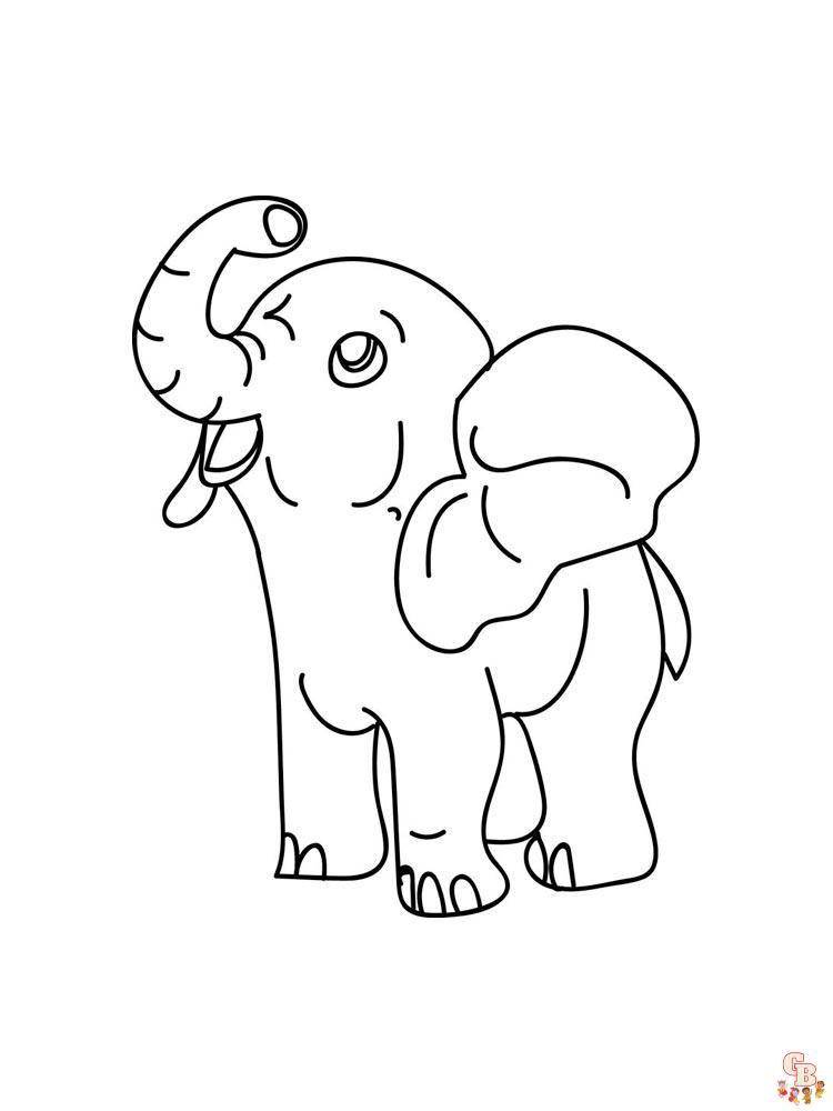 elefantes para colorear