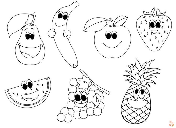 frutas para colorear 9