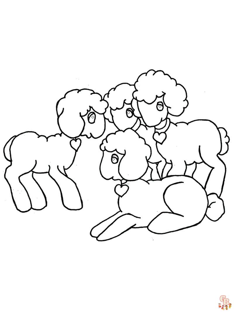 ovejas para colorear 3