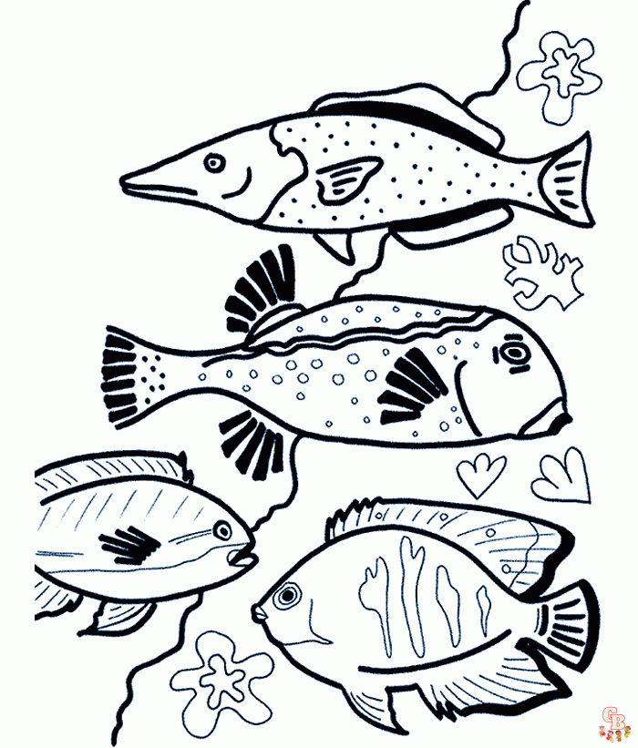 peces para colorear