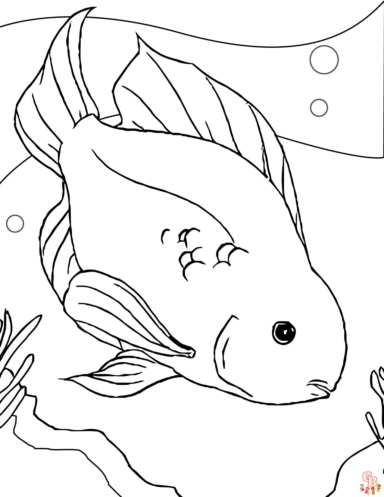 Las mejores dibujos peces para colorear para niños