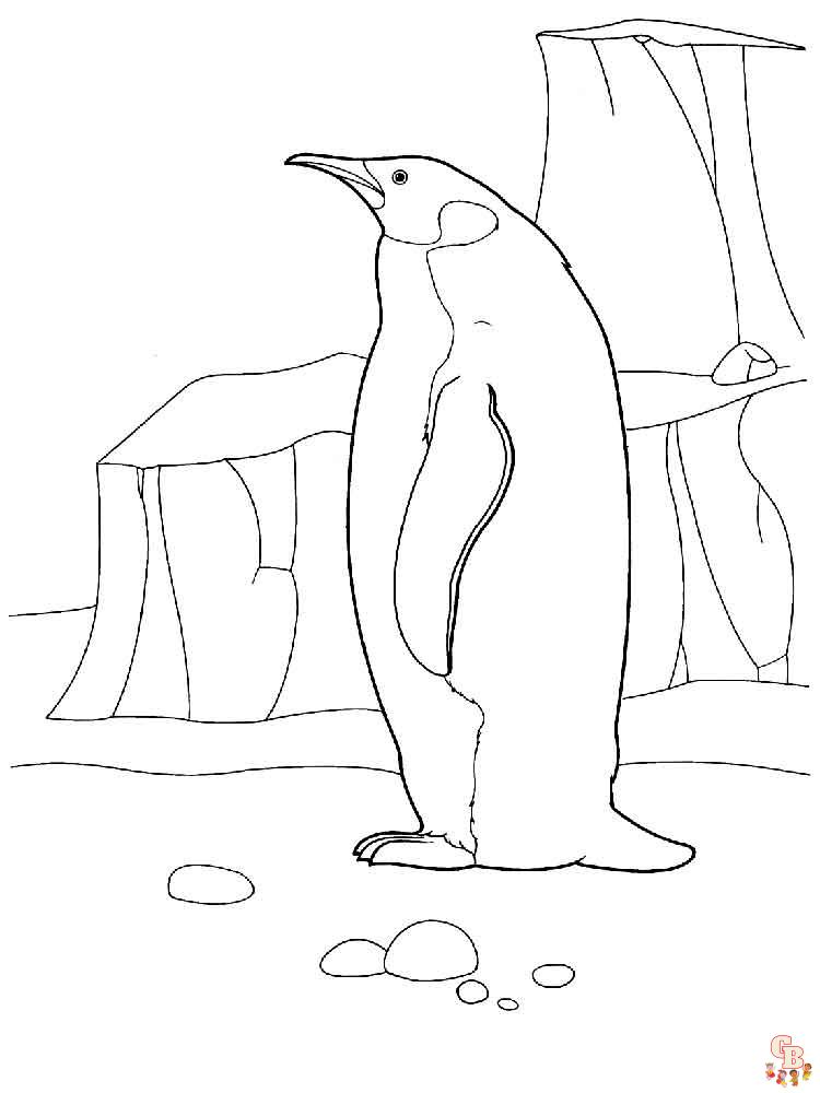 pinguinos para colorear 1
