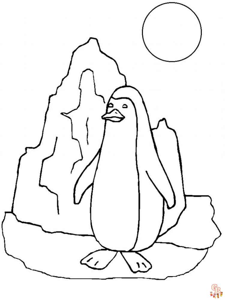 pinguinos para colorear 2