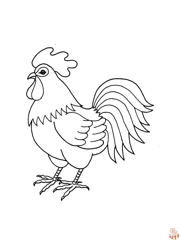 pollo para colorear 31