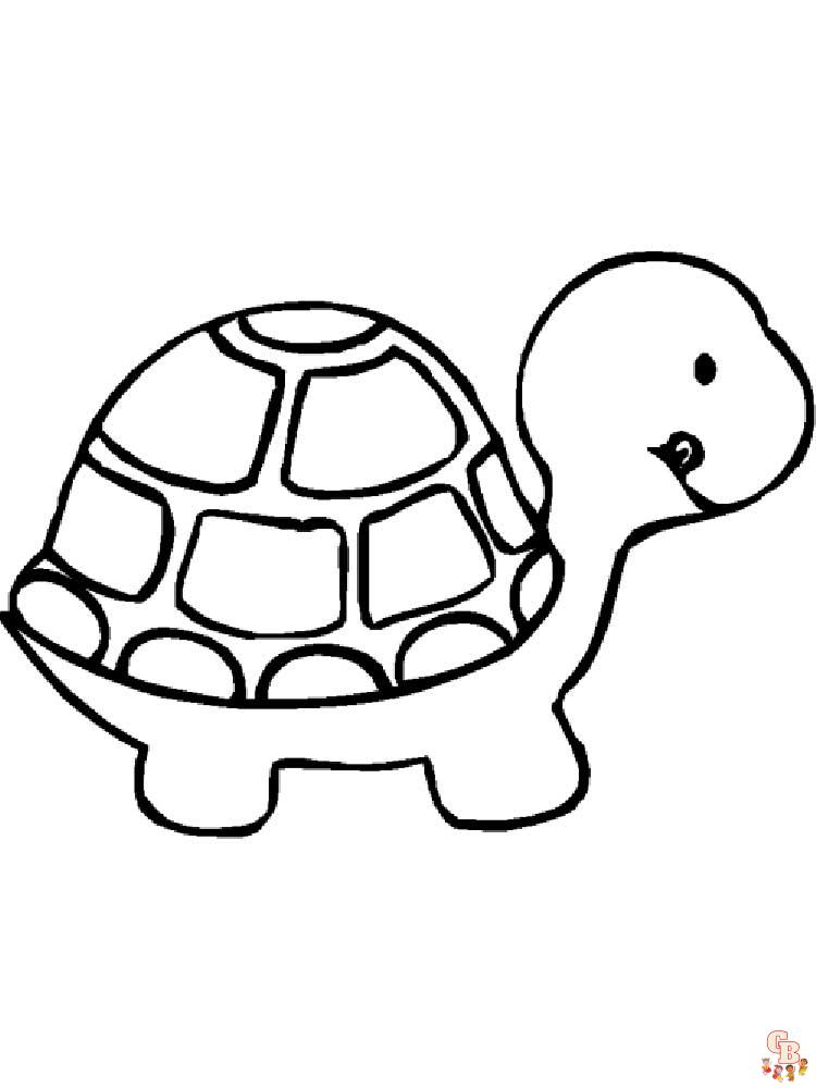 Dibujos tortugas para colorear de para niños