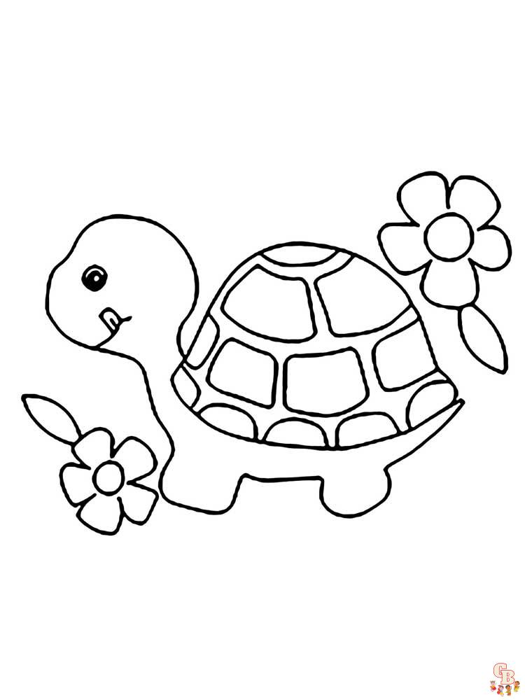 tartarughe da colorare 2