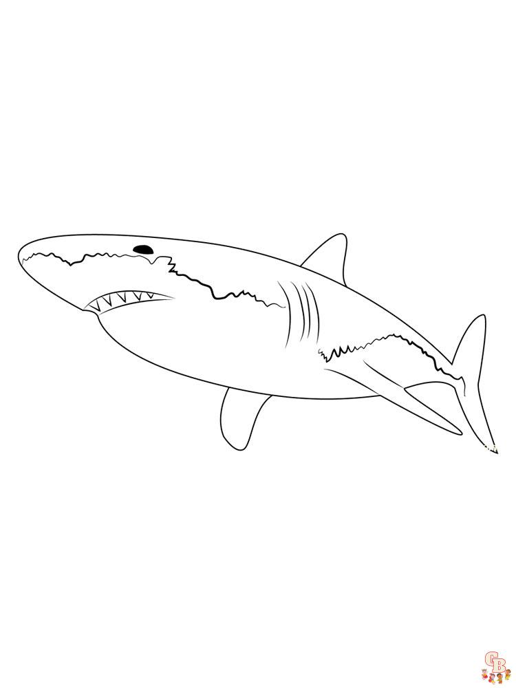 tiburones para colorear 15