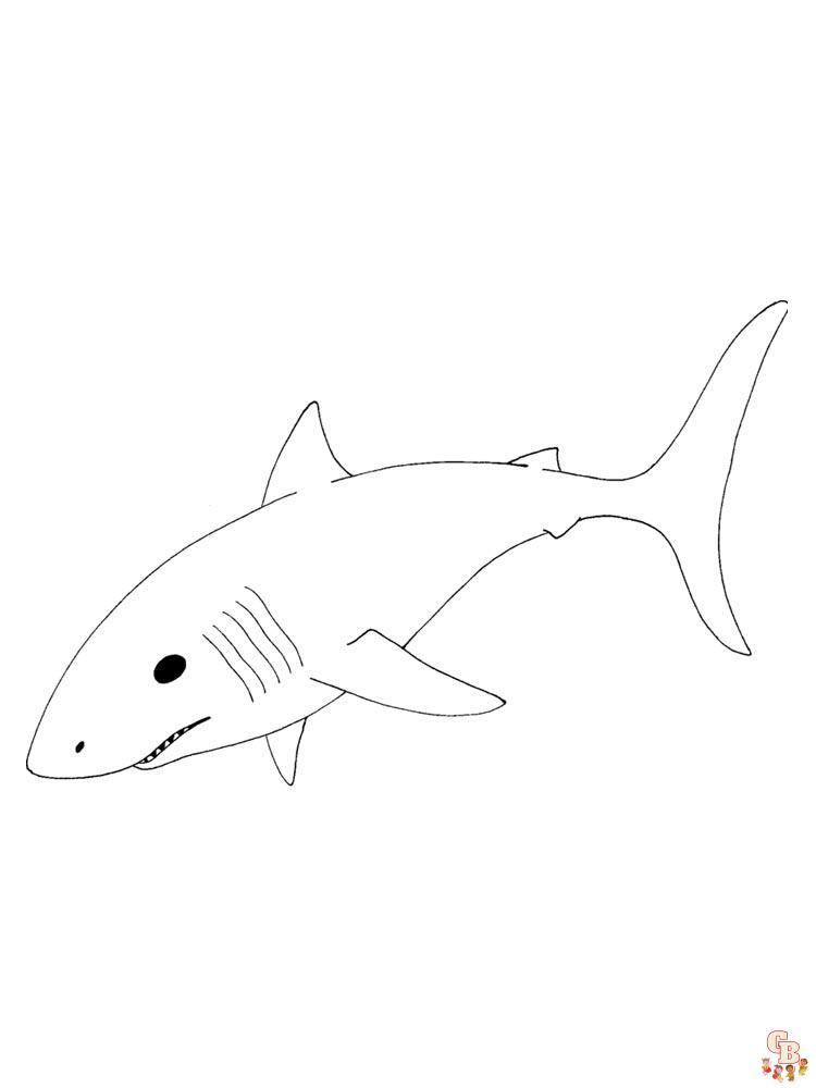 tiburones para colorear 2