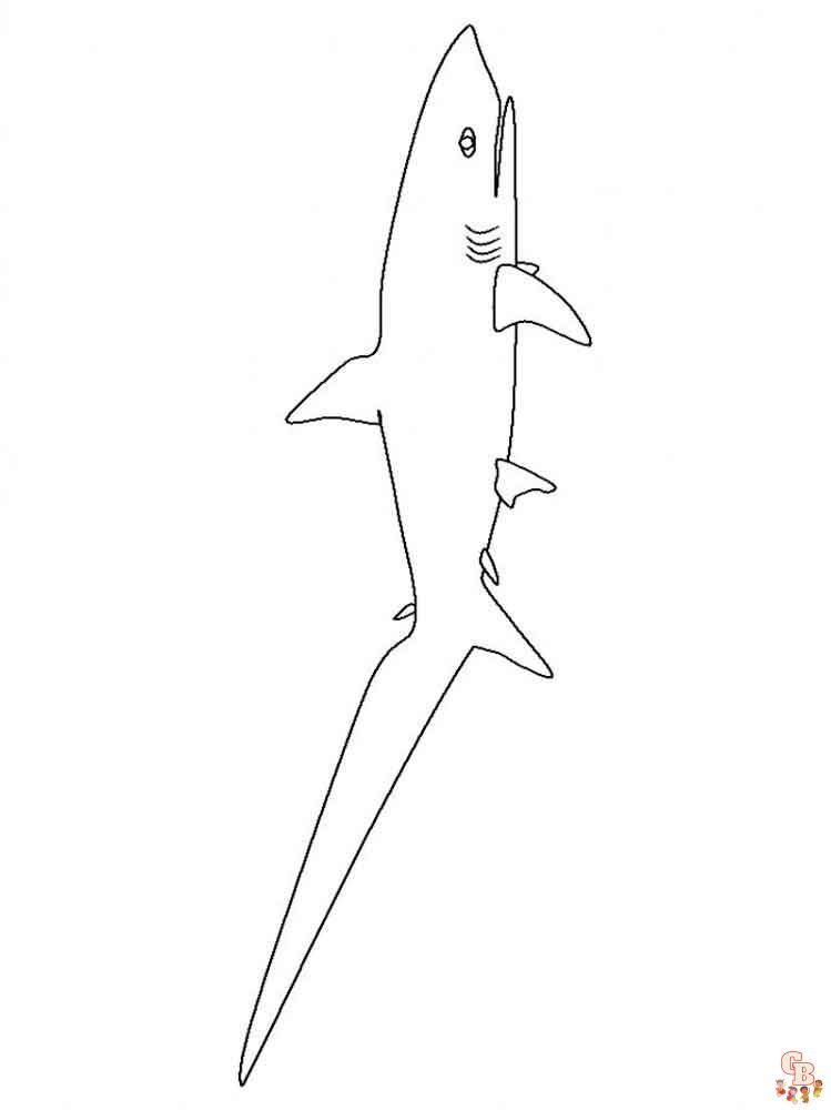 tiburones para colorear 23