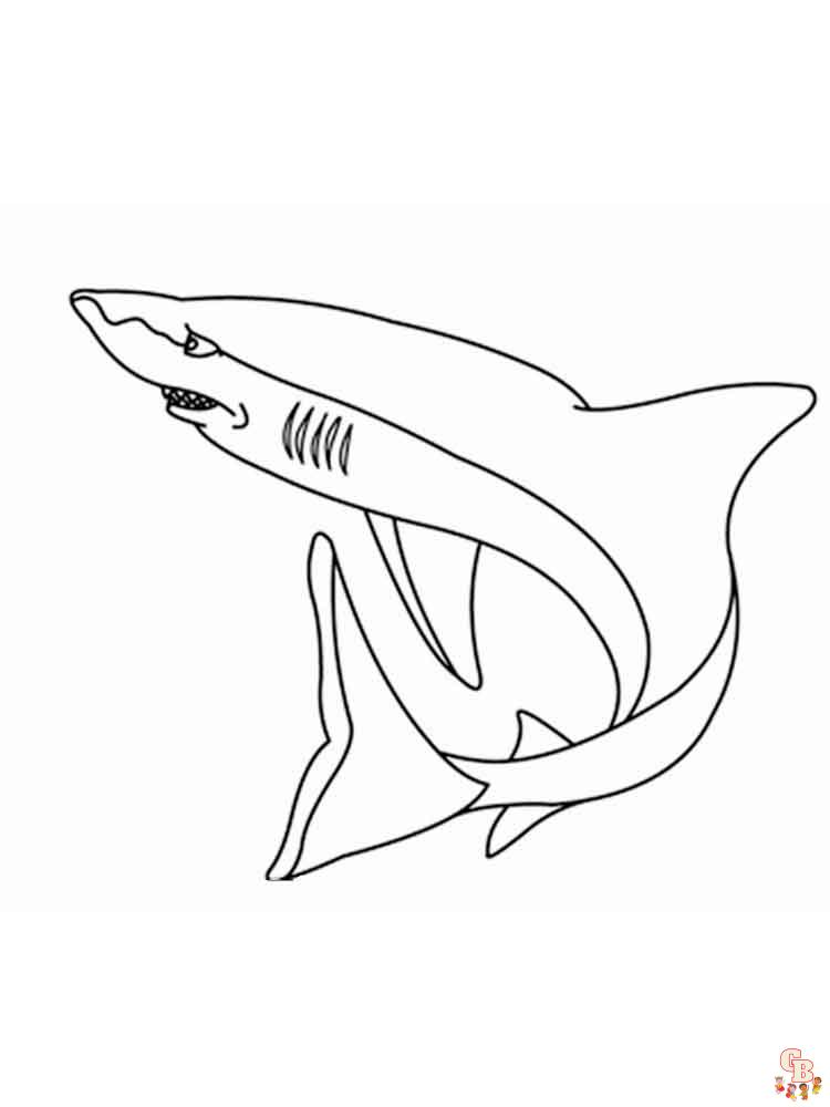 tiburones para colorear 30