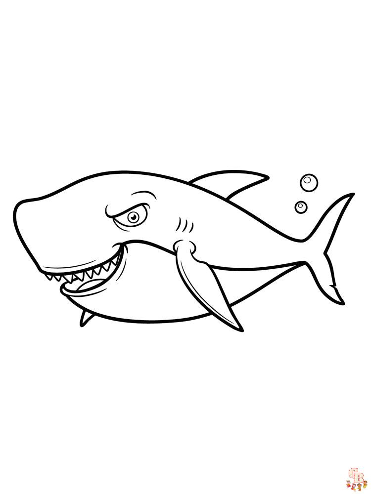 tiburones para colorear 32