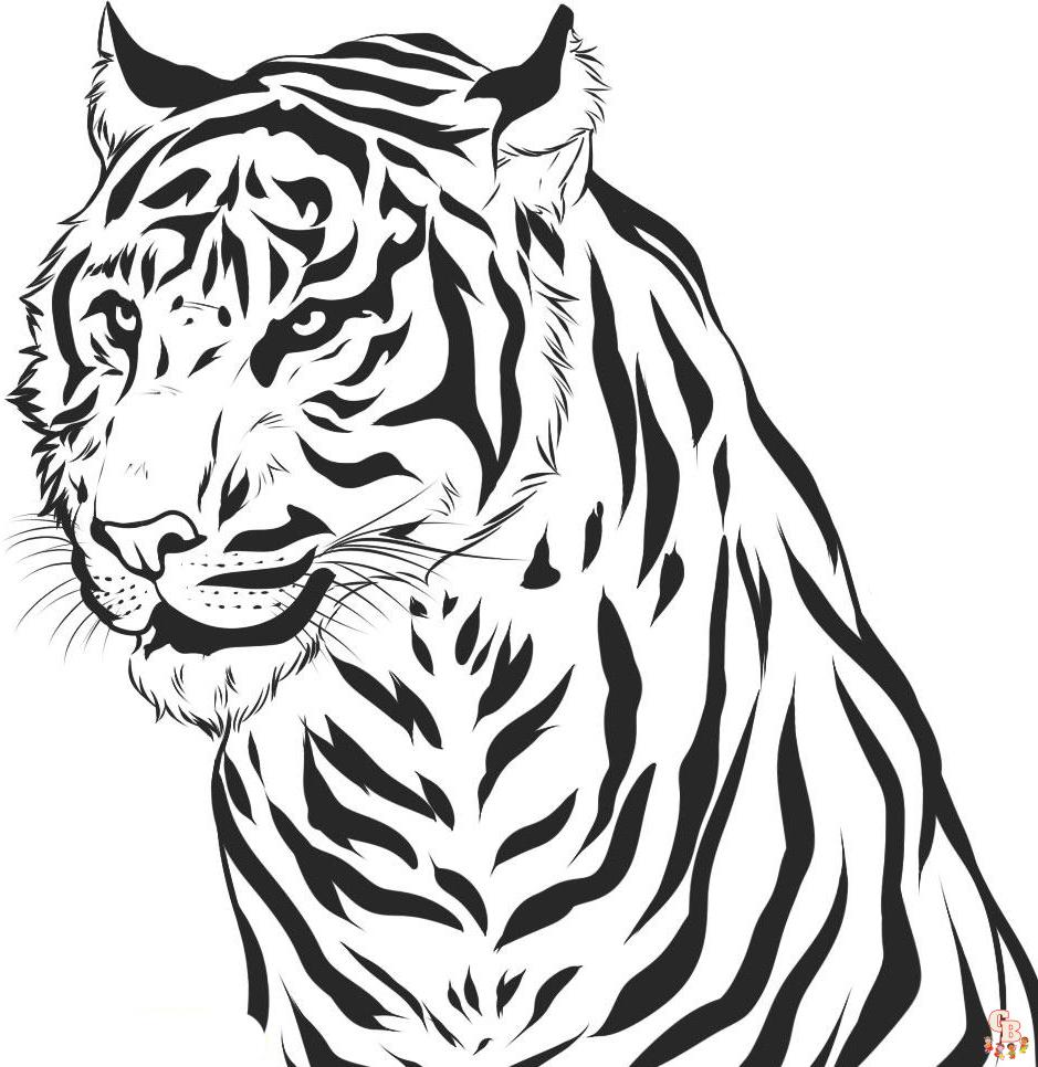 tigres para colorear 10