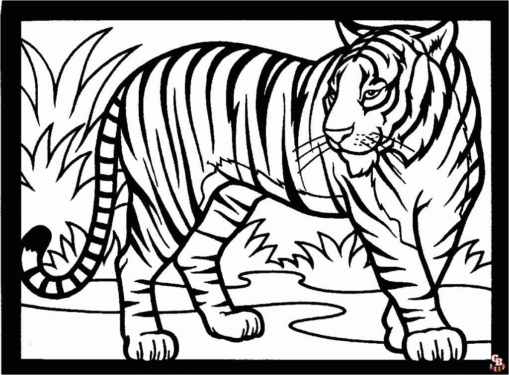 tigres para colorear 12