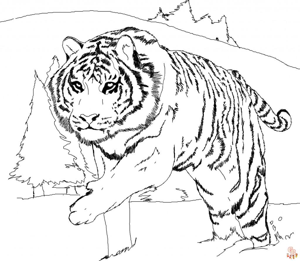 tigres para colorear 15