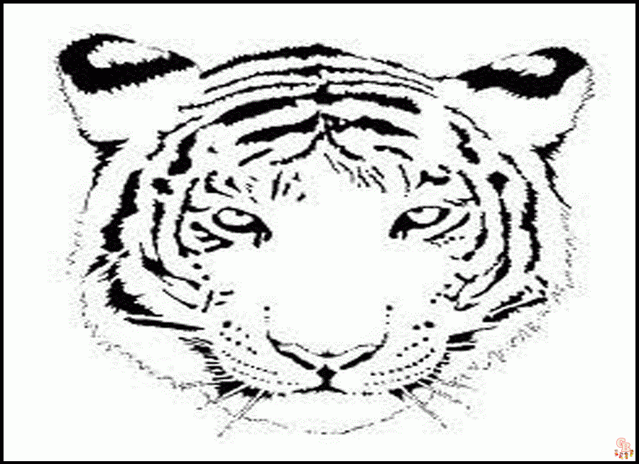 tigres para colorear 2