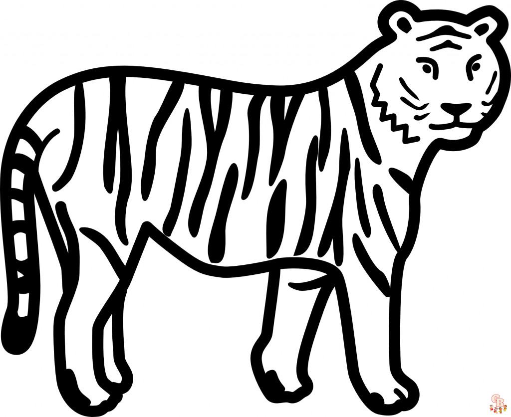 tigres para colorear 5