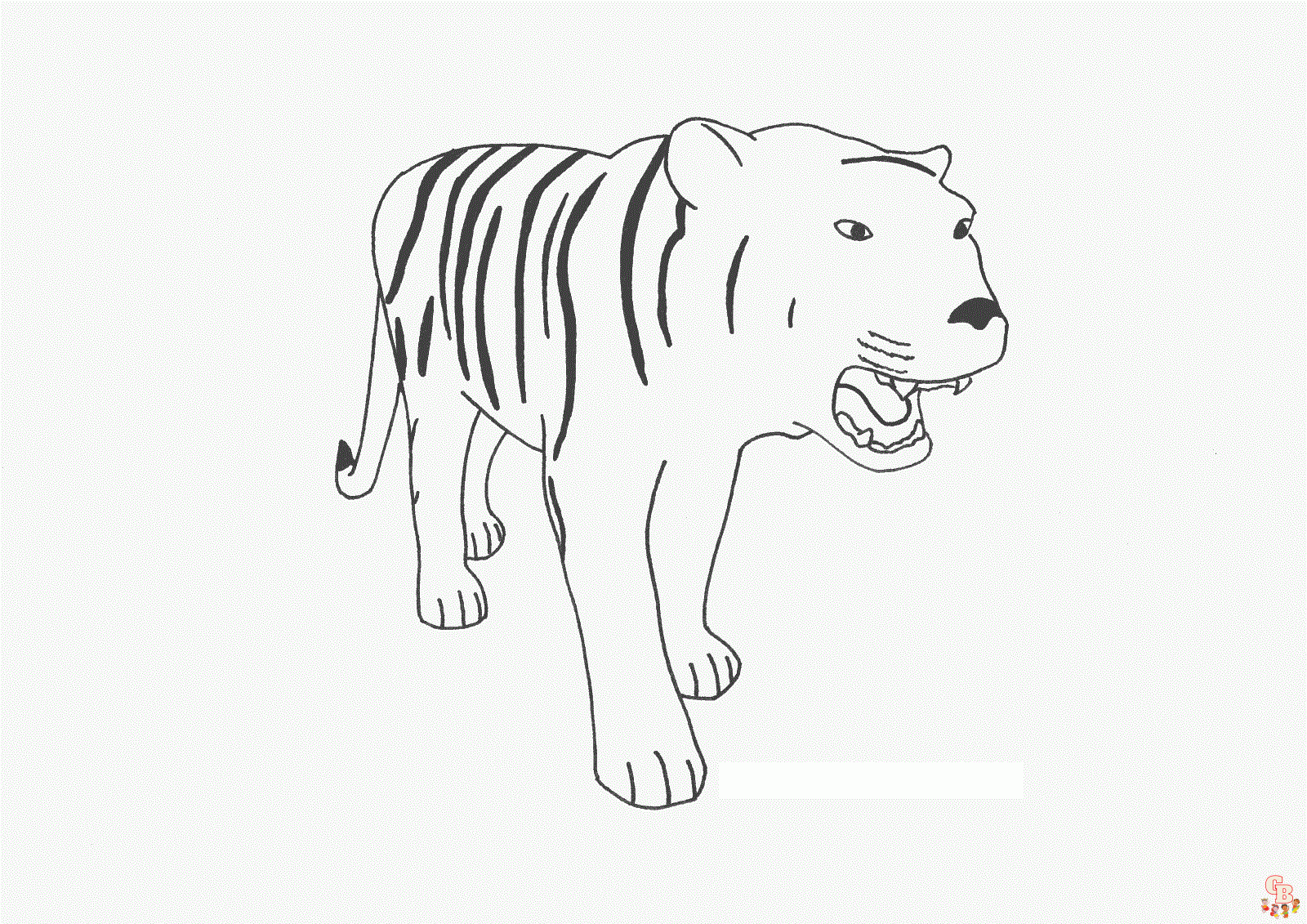 tigres para colorear 9