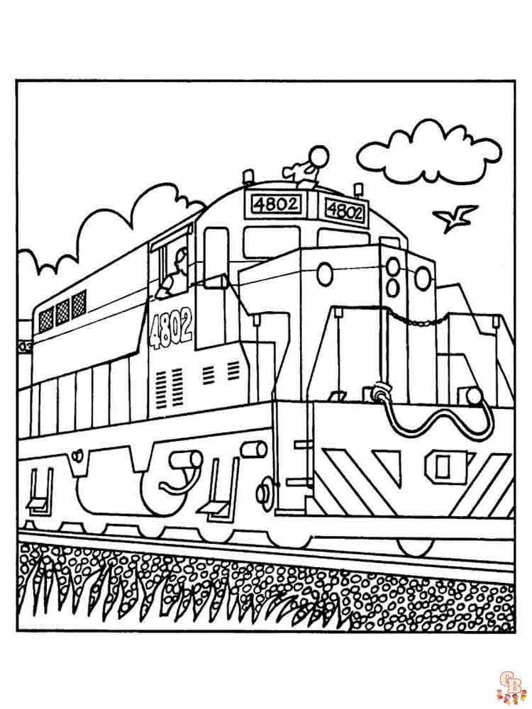 trenes para colorear 40