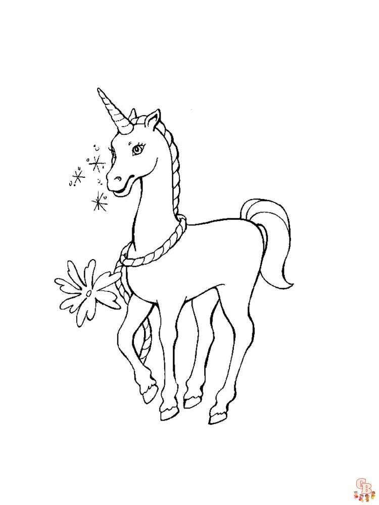 Dibujos unicornio para colorear de mágicos para niños