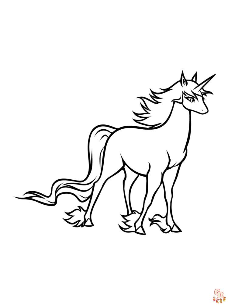 unicornio para colorear
