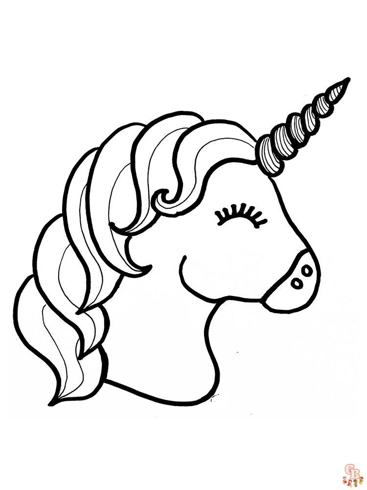unicornio para colorear