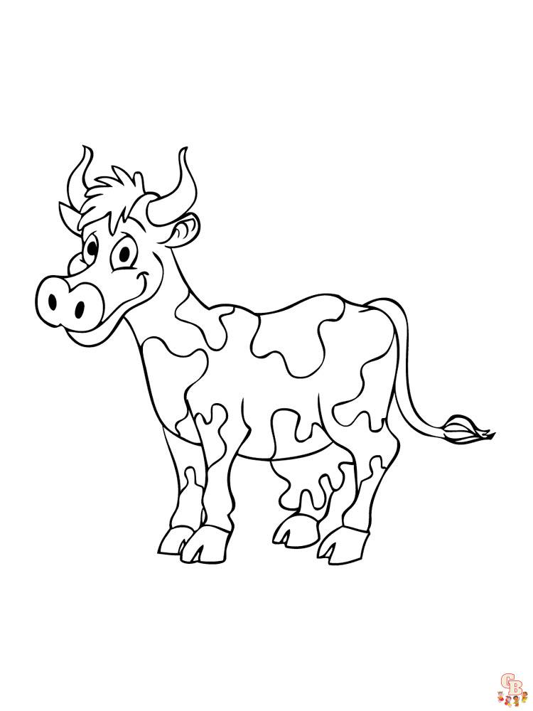 vacas para colorear 1