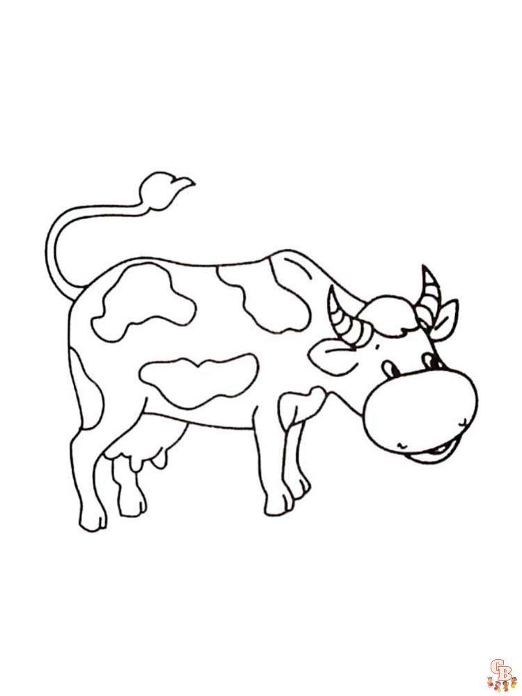 vacas para colorear 13