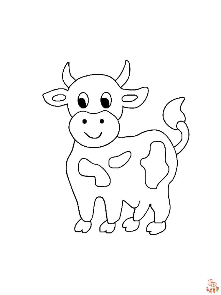 vacas para colorear 35