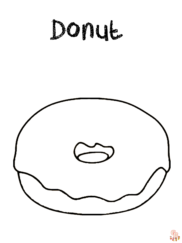 Donut para colorear 5