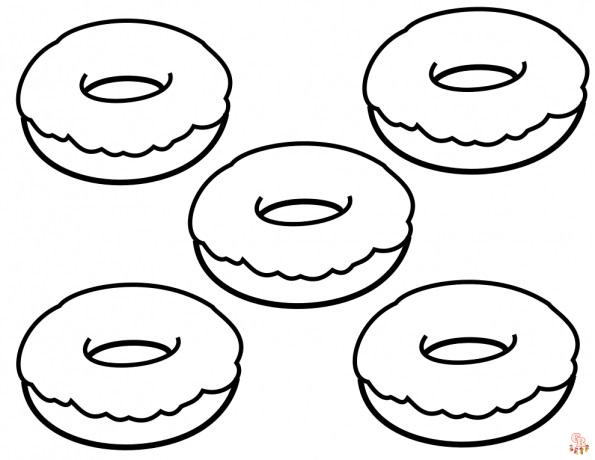 Donut para colorear 8