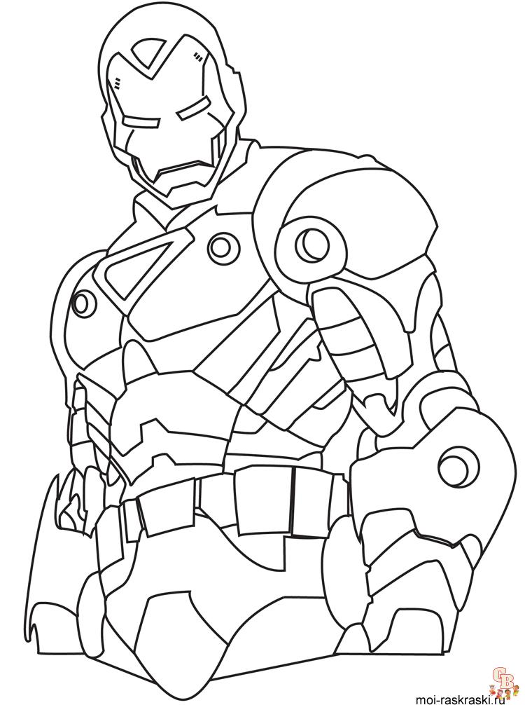 Iron Man para colorear 28