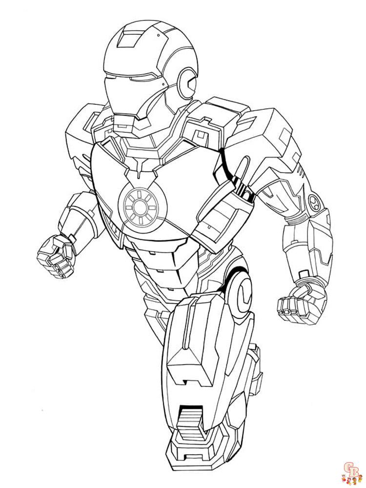 Iron Man para colorear 3