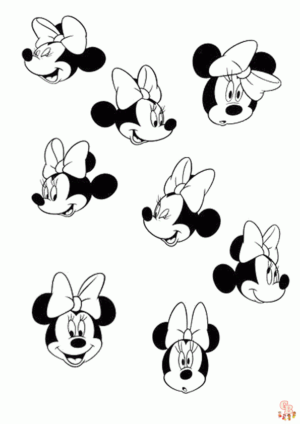 Minnie mouse para colorear 10
